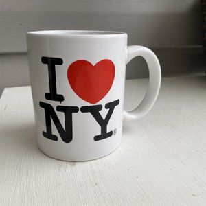 I Love NY Coffee Mug Travel Souvenir City Merchandise Heart Graphic